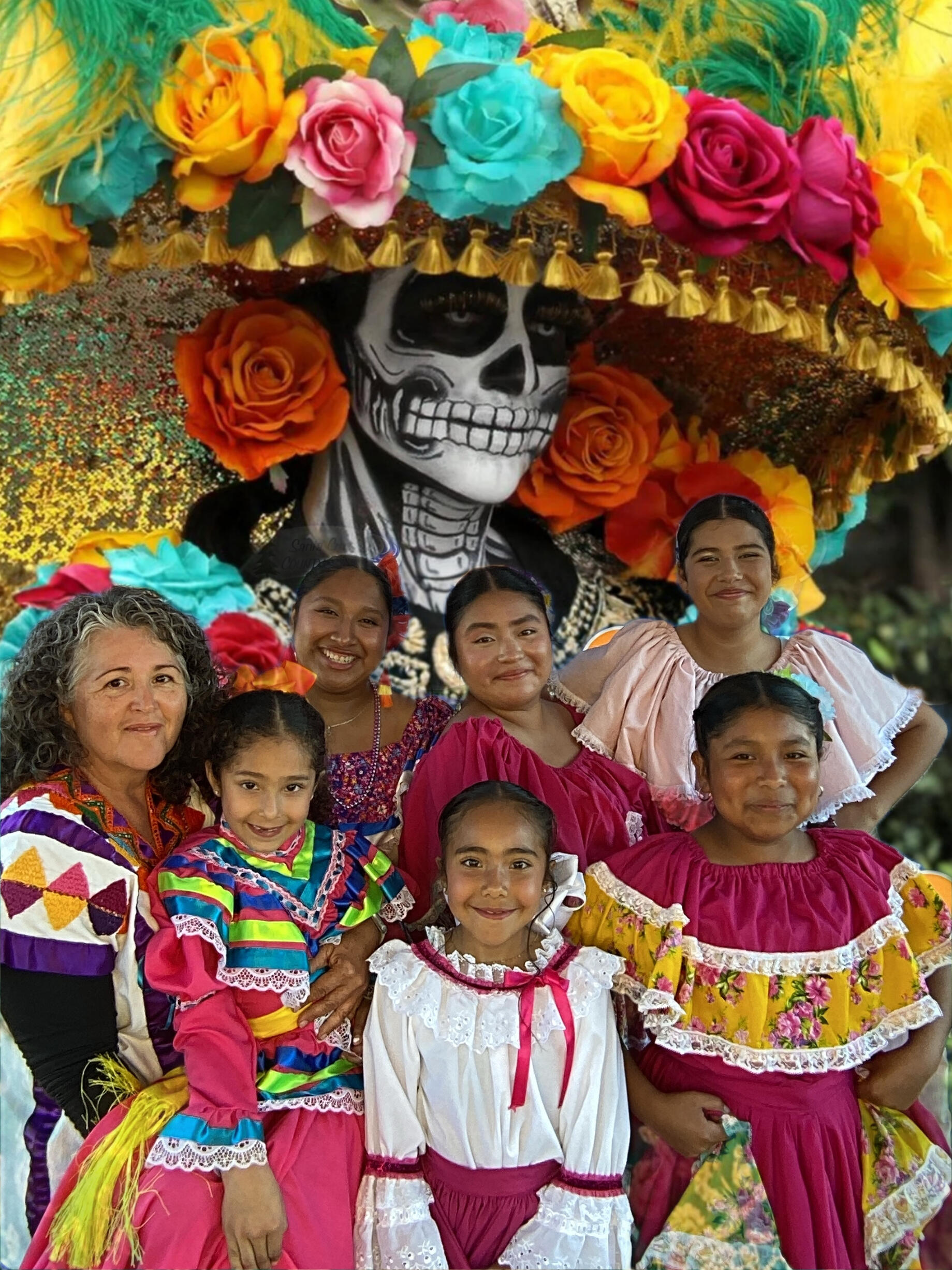 County Park Dia de Los Muertos Celebration (AI Background)