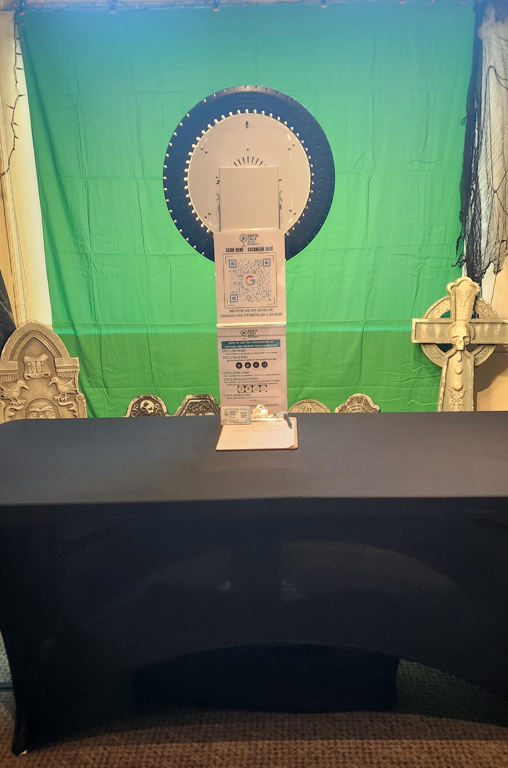 Museum of Natural History Halloween Party (Essentials Package, Client's Personal Backdrop Setup)