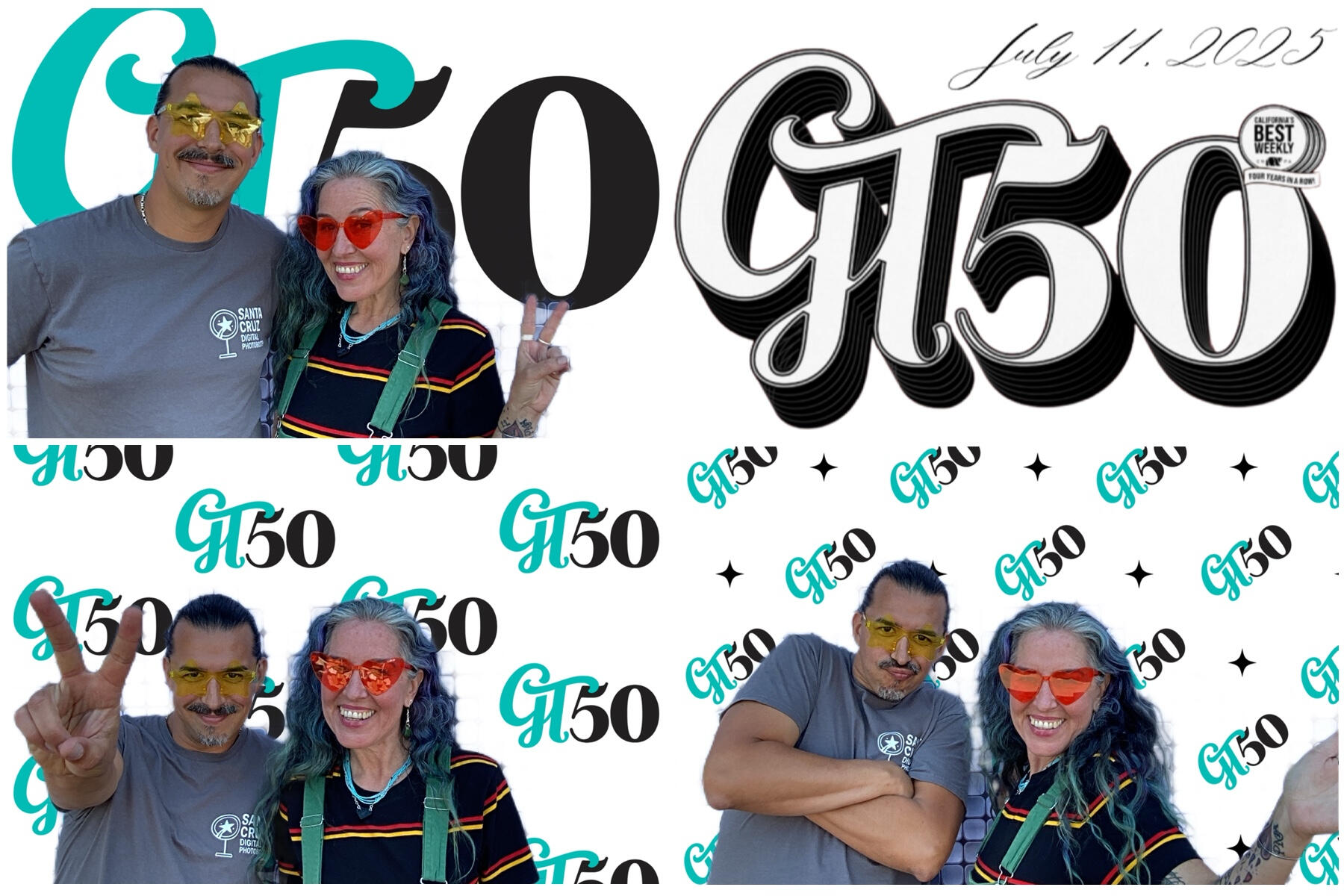 Corporate Anniversary Celebration (4x6, 3 Photo Template with AI Backgrounds)